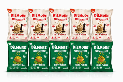 Dilmure Jowar Munchies No onion No garlic Combo - Pack of 10