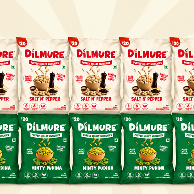 Dilmure Jowar Munchies No onion No garlic Combo - Pack of 10